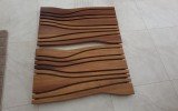 Onde Waterproof Iroko Wood Bath Shower Floor Mat 1